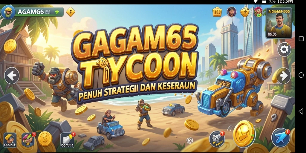 Screenshot AGAM66 menunjukkan gameplay Tycoon yang menarik dan interaktif.