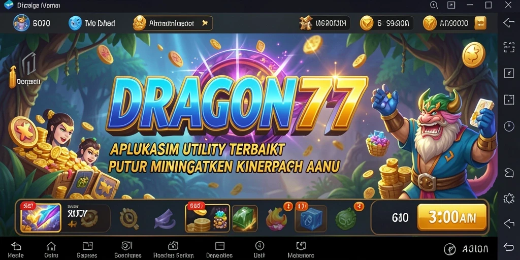 Tampilan DRAGON777 dengan fitur-fitur Utility yang bermanfaat.