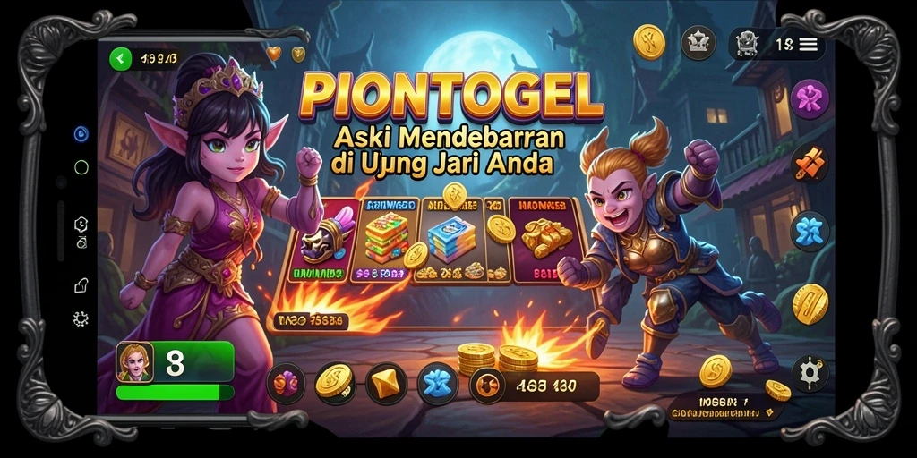 Screenshot gameplay <strong>PIONTOGEL</strong> yang menunjukkan aksi mendebarkan di arena pertempuran.