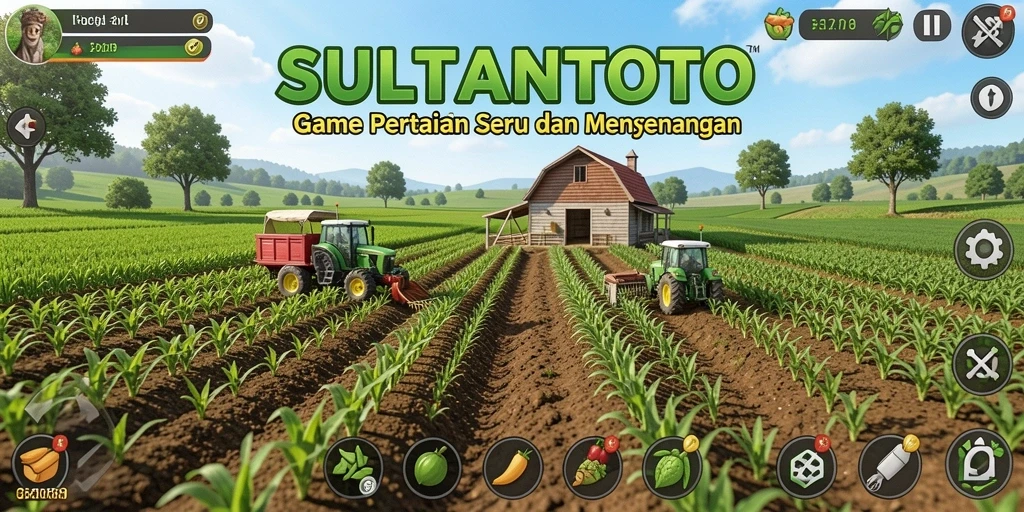 Tampilan gameplay SULTANTOTO menampilkan keseruan bertani.